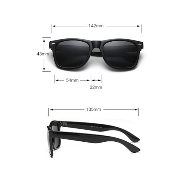 (C）2 Pieces Polarized Sunglasses for Men Women Classic Retro Driving Glasses Anti-UV Sun Glasses