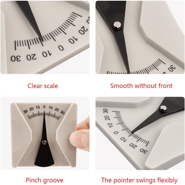 Inclinometer briller protractor for måling av vinkelen på briller - Linjal for pantoskopisk måling