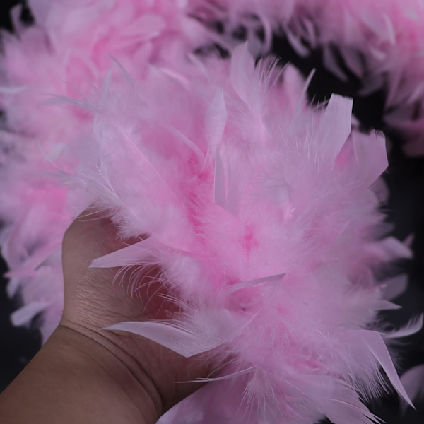 (pink) 1,8 m 40 gram kalkunfjer boa fjer boa dansende bryllup håndværk fest, Gisfraz