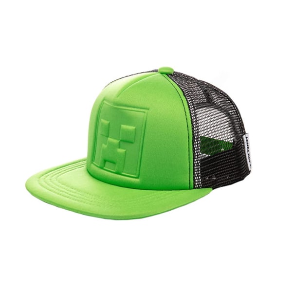 Minecraft-baseball cap pojille, Trucker-hattu Creeperillä, video