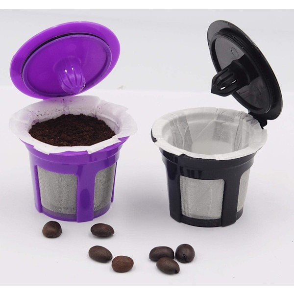 200 pakke engangs kaffefiltre i papir for Keurig Single Serve 1.0 og 2.0 kaffemaskiner, kompatible