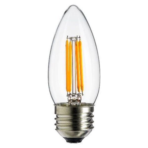 4W E27 Vintage LED Candle Bulb, C35 Filament LED Candle Bulb Equi