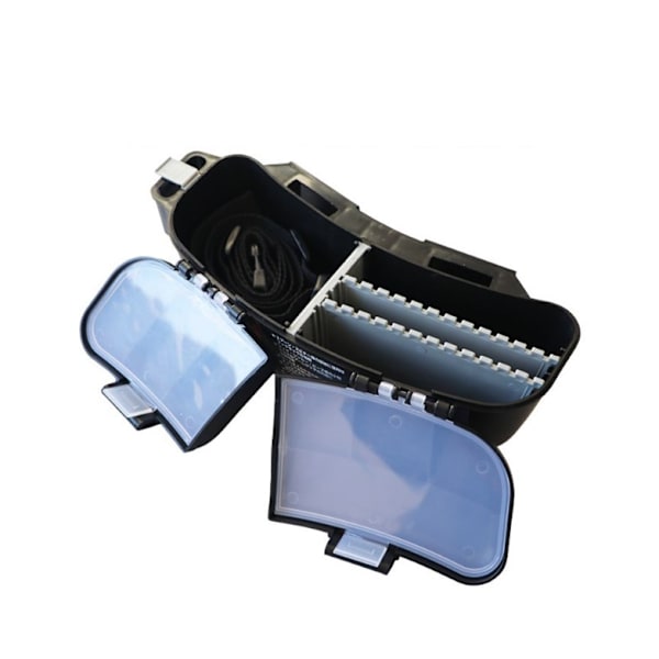 （24x9x9cm）1 stk Multifunksjonell midjehengende havfiske agnboks