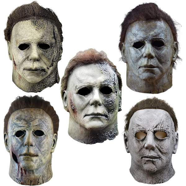 Halloween Kills Michael Myers Mask Trick Or Treat Studio Present Horror Full Mask svart