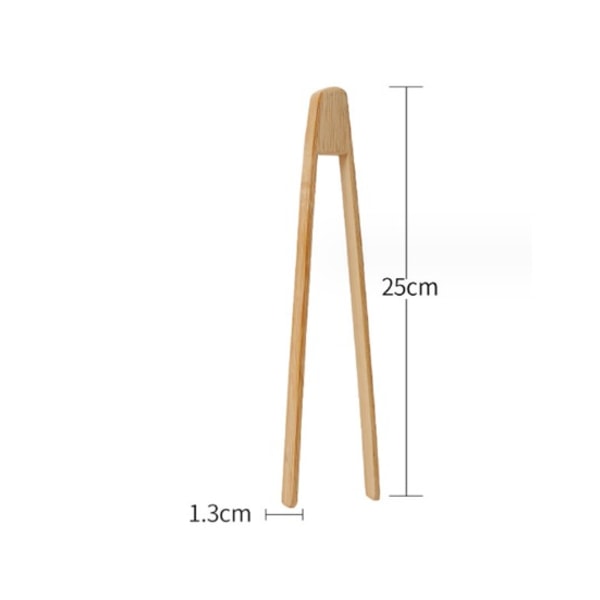 Naturlig bambus ristetang - 25 cm - tynde grene til nem grabbi