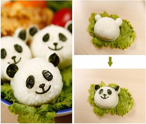 Risballform Baby Risform Risformingsform Bento Bento Sushi Verktøy Svart