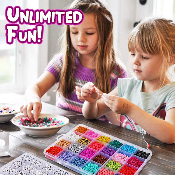 Smykkefremstillingssett Perler til armbånd - 5000+ stk Perle Craft K