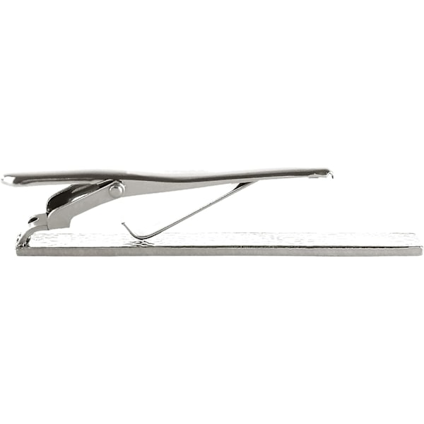 6,1×0,6×6,1cm 2 st slips för män Silver 2,4 tum, slipsklämma stift klämma slipsklämma set för klassiska slipsar N