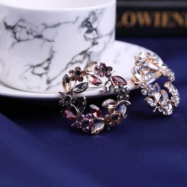 Värikkäät Kristalli Brooch-Neulat Strassinen Brooch Korut Lahja Naisille Tytöille
