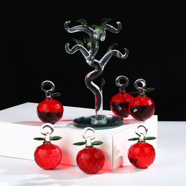 Pommier en cristal - Pommier rouge artificiel - Decoration de t