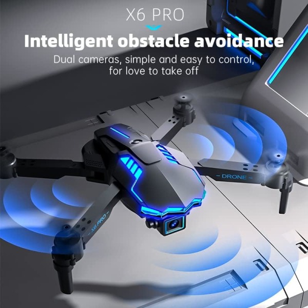 Drone 1080P HD -kameralla lapsille ja aikuisille, RC Quadcopter Fol