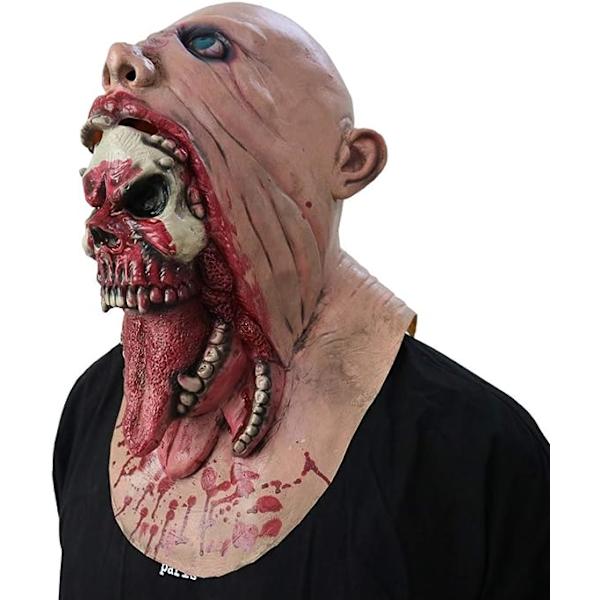 Halloween skræmmende klovnemaske horror spøgelse alien zombie latex maske til cosplay fest, horror latex maske