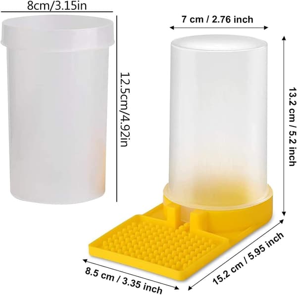 2-pack Bi Vattendispenser Plast Bi-matare Biodlingsutrustning Tillbehör