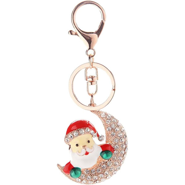 Söta jultomte-nyckelringar i legering med
