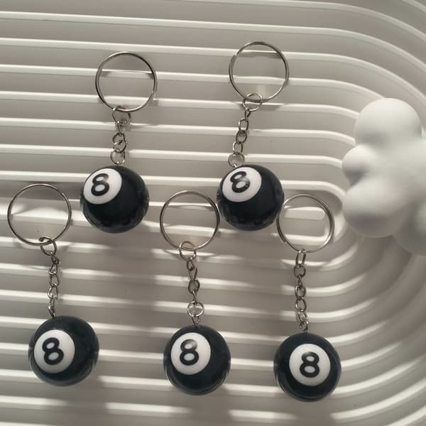 8 Ball Nøglering Kreativ Nøglering