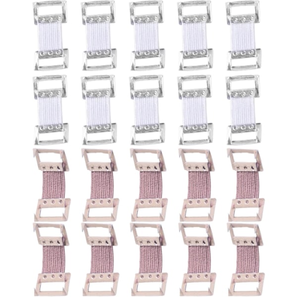 Elastiske Bandageclips, 20 stk. Bandage Wrap Clips, Udstrakt Sommerfuglbandager til Sår Lukning, Udskiftelige Wrap Fikseringsclips til Forskellige Typer Bandager
