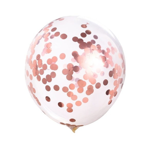 50 pakke rosegull konfetti lateksballonger, 12" hvitt gull Bi
