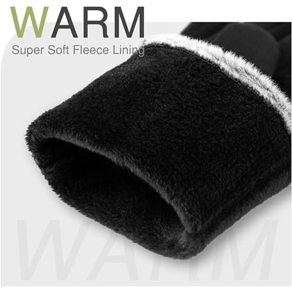 Naisten talven lämpimät hanskat, joissa on herkkä kosketusnäyttö tekstiviestien tekstitys Fin