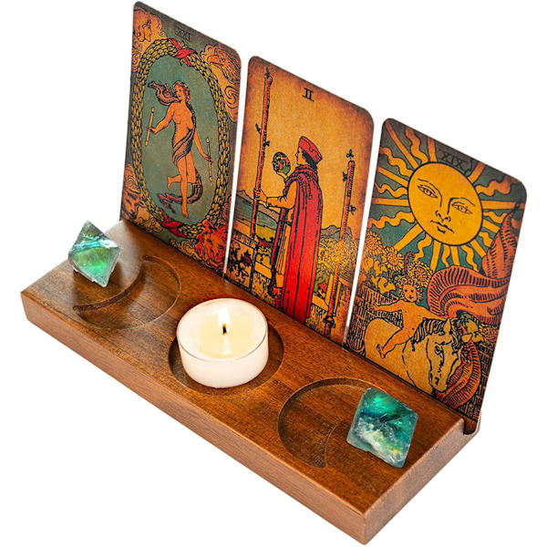 Tarot-korttiteline - Näytä päivittäiset vahvistuskortit - Puinen tarot-korttiteline - Tarot-lukeminen