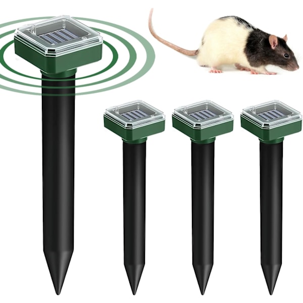 Solcellsbaserad mullvadsavvisare 4-pack