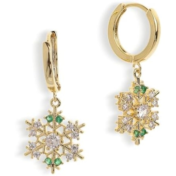 Hjerteblomst Dangle Drop Guld Små Huggie Hoop Øreringe til Kvinder, Sød Trendy Hypoallergenisk Prom Mode Smykker Gave