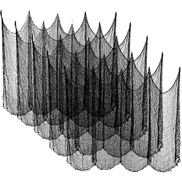 5-pack Halloween dekorativt tyg, 183 cm x 76 cm, Halloween skrämmande