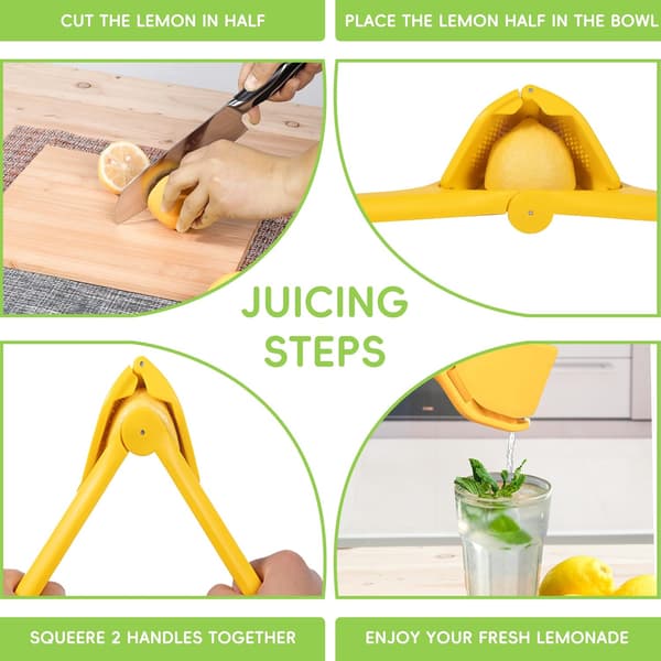 Original Lemon Fluicer Easy-Squeeze Fold-Flat Sitruspresse, Passer Lime & Sitron