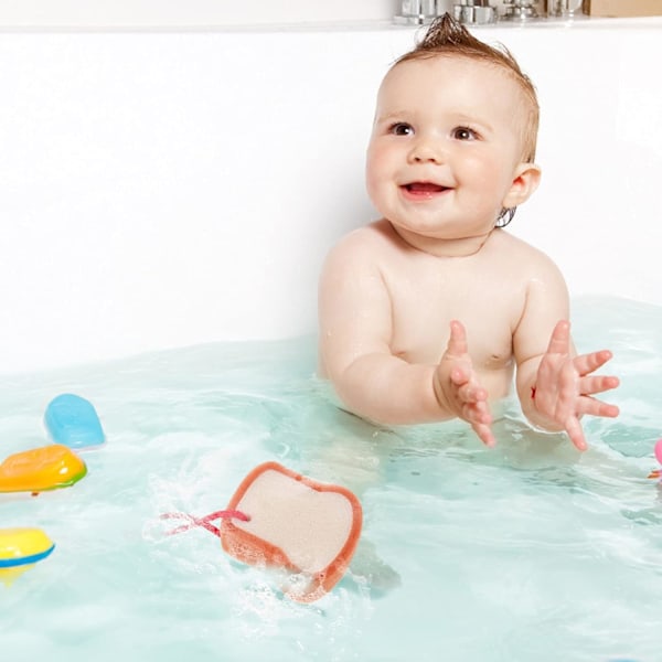 Söt Frukt Bad Dusch Svamp Loofahs Kroppsskrubb Svamp Tecknad Brödformad Exfolierande Badsvamp Loofah Bad Spa Puff Skrubb Boll Handduk Dusch