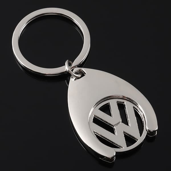Volkswagen - Avaimenperä - Ostoskärryjetoni, hopeinen