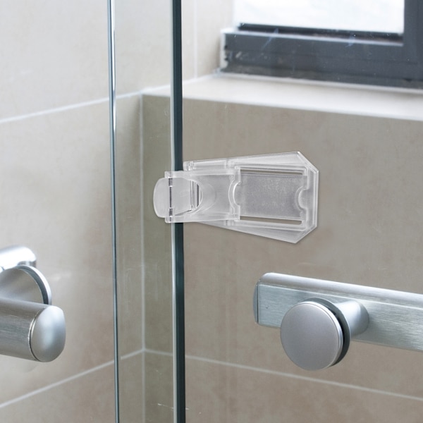 5-pack skjutdörrslås - barnsäkra garderober, glasdörrar,