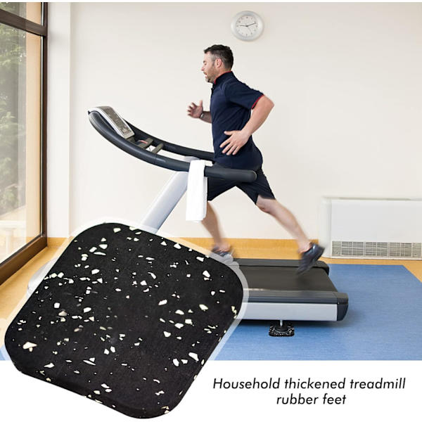 4 stk. skridsikre gummipuder 100 * 100 * 10mm gummipuder skridsikre møbelpuder til møbler