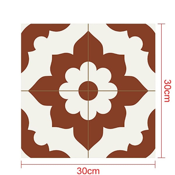 5 kpl seinälaattatarroja kuori ja kiinnitä ruskea 30 X 30cmLiving Bed
