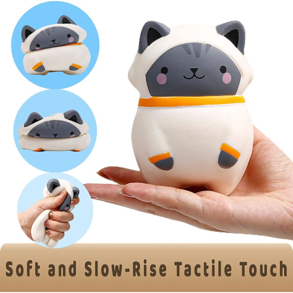 Squishies Kattelegetøj 4,7 cm - Anti-Stress Legetøj - Børnelegetøj