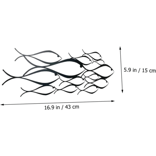 Skole af Fisk Væghængning Sommer Dekoration Håndlavet Dekoration Ocean Dec