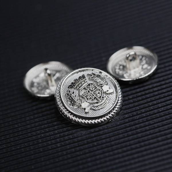14 kpl Hopea Metalli Blazer-Napit Sarja 23mm 18mm Blazer-Napit Miehille Metalli Puku Napit Miehille Hopea Napit Blazerille