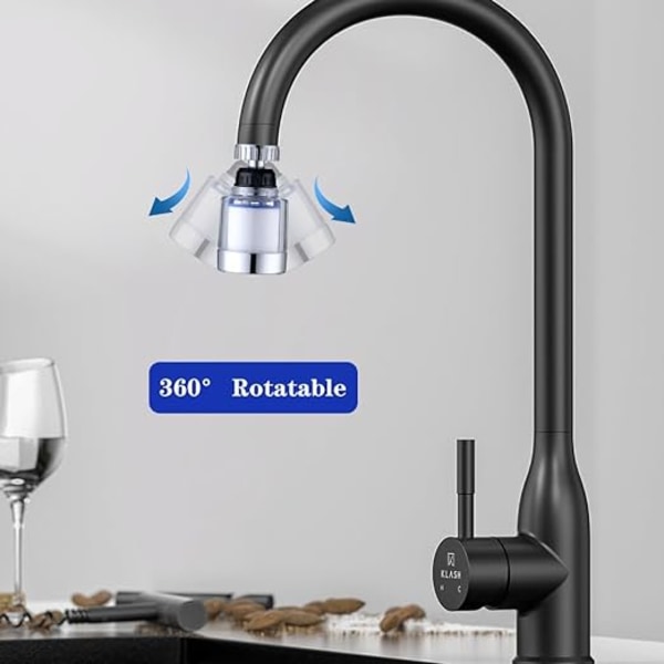 Antikalkhane vandhane filter, 360° roterbar vandhane filter kitche