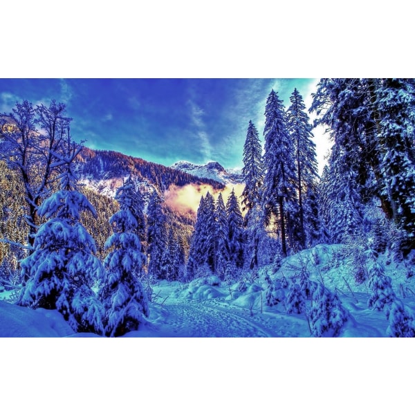 30x40 cm 5D DIY Full Diamond Painting, Living Room Landscape diam