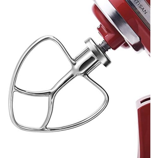 Polerad Flat Beater i Rostfritt Stål för 4,5 Qt - 5 Qt Tilt-Stand Mixer Tillbehör för Kökspade, Bakning - Pastr