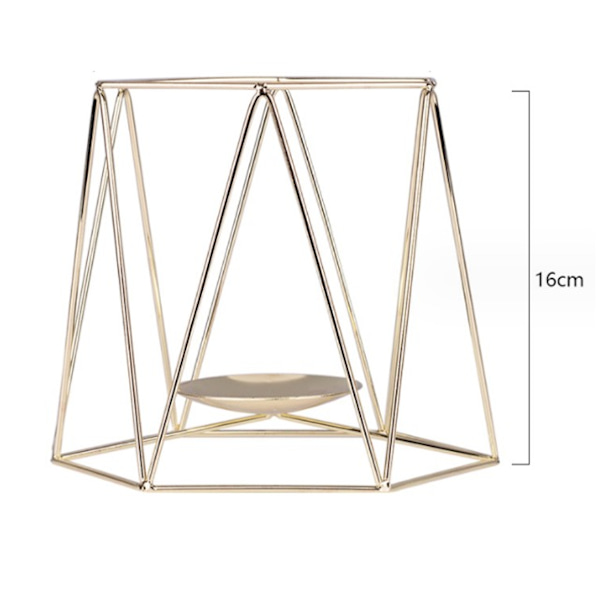 Ljusstake Ljus: Geometrisk Pelare Ljusstake Tealight Vot