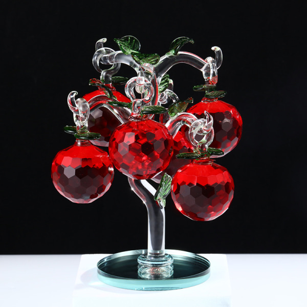 Pommier en cristal - Pommier rouge artificiel - Decoration de t