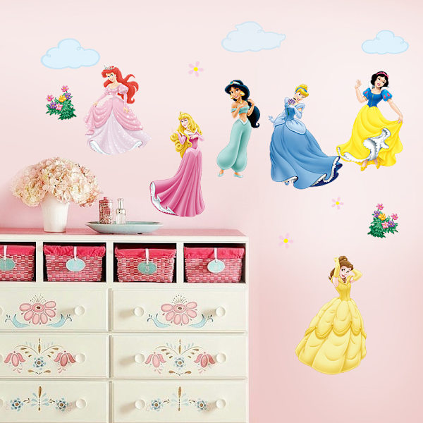 Prinsesse Vægklistermærker Murals Fjernelse Fe Vægklistermærker til Gir