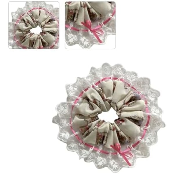 Store Scrunchie i Blonder - Oversize Tyk Elastisk Hårbånd til Kvinder