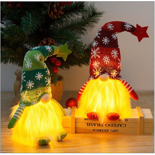 Jule Nisse Lys, 2 Stykker Jule Nisse Lys Jul