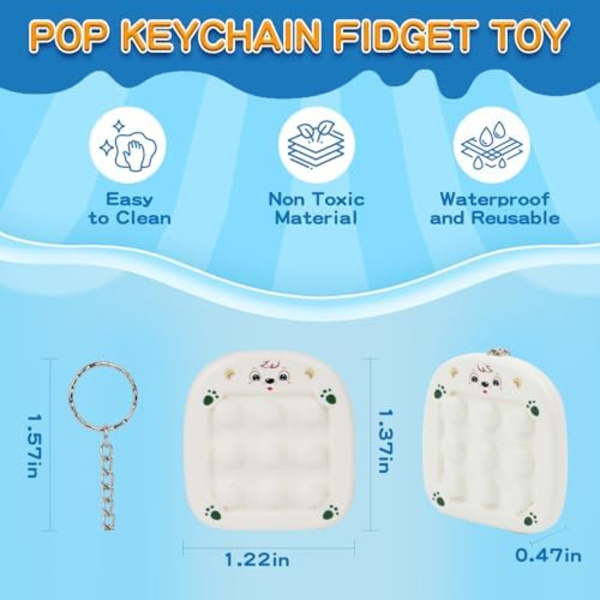 Pop-sensoriska leksaker, dubbelsidig stressreducerande pop-leksak, labyrintspel för barn & vuxna för att lindra ångest, bärbar lugnande fidget