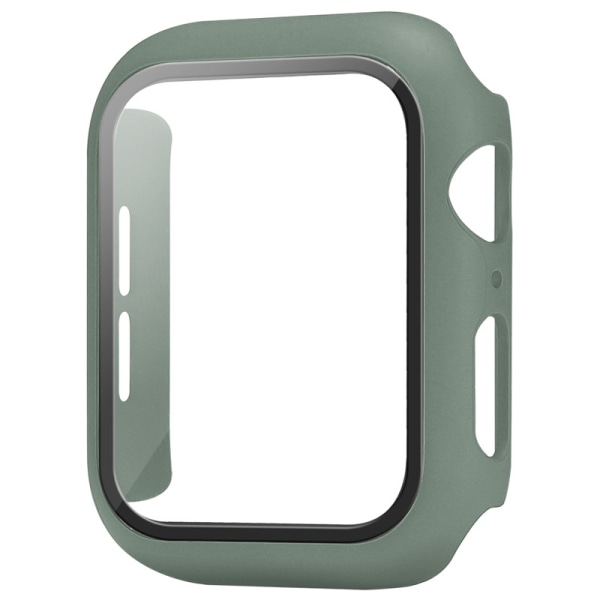 （Military Green） Case Kompatibel med Apple Watch 44MM, 2 i 1 beskyttelse PC-hærdning Case og HD Te