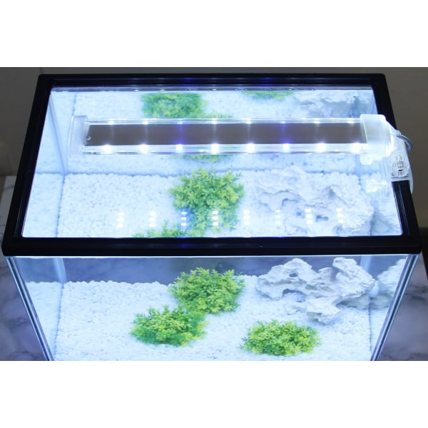 (38cm) Upotettava LED-akvaariolamppu kasveille valkoinen ja sininen valo 10W