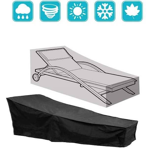Utomhus solstolsskydd 210*75*80cm Vattentät Vindtät O