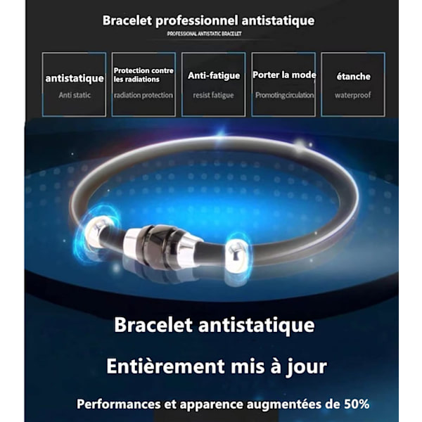 （18cm+20cm）Antistatisk armbånd Antistatiske produkter Statisk elektrisitet Prev