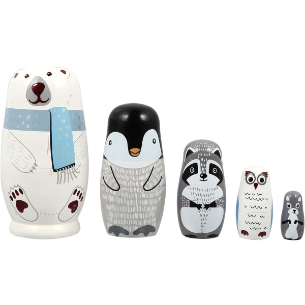 Generic 1 Set of Nesting Dolls Aminal Nesting Dolls 5 Sofas Russi