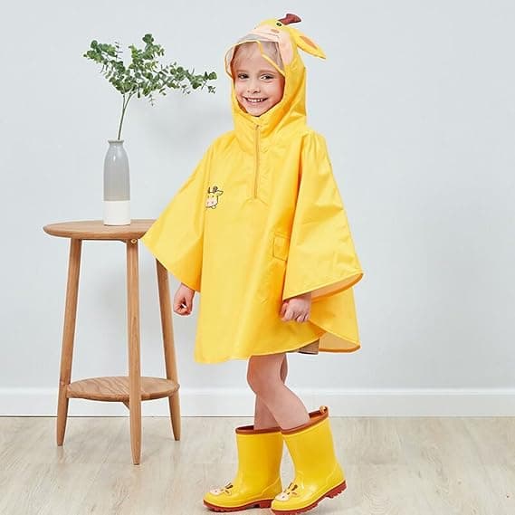 Barneponcho Regn Unisex Vann